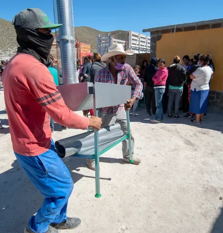 New stoves being distributed to community members